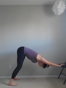 Elevated downward facing dog