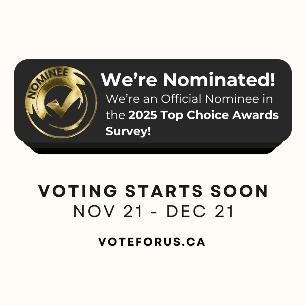 nominee for top choice acupuncture of 2025 - the best acupuncture clinic in edmonton