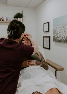 a woman receiving acupuncture care for recurrent pregnancy loss