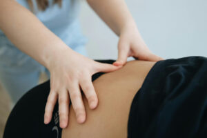 Acupuncture treatment for chronic pelvic pain syndrome focused on reducing muscle tension and improving circulation.